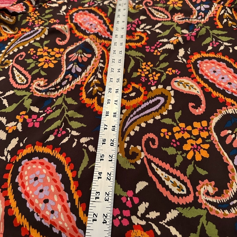 Floral Paisley V-Neck Tunic Top - Picture 7 of 11